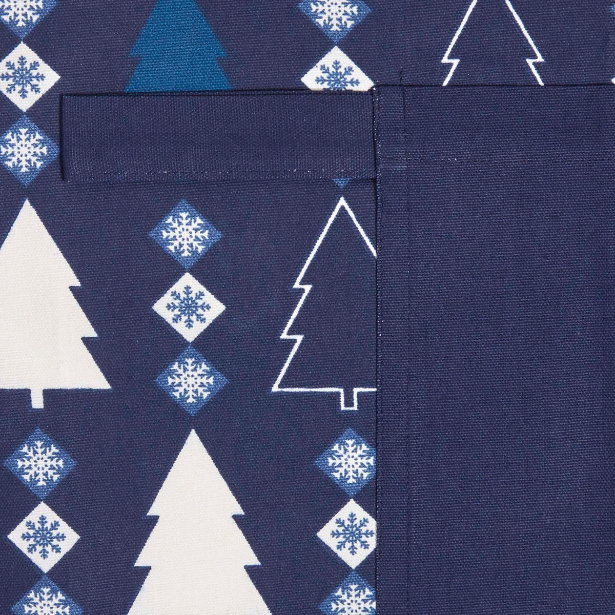 WEIHNACHTSSCHÜRZE Winterland, 100% Baumwolle - Blau, Textil (80/85cm) - Homescapes