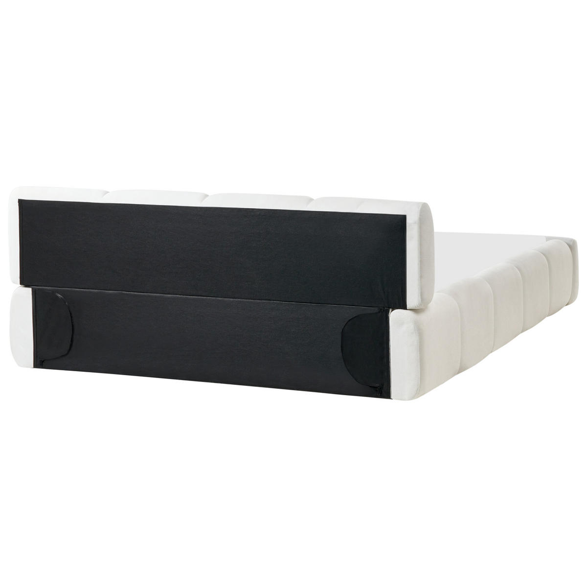 BETT mit Lattenrost 160/200 cm Stoff Cremeweiß Orville - Creme, Textil (160/200cm) - Beliani