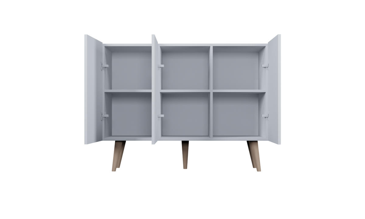 KOMMODE Toronto 39,9/95,5/120 - Weiß, Holzwerkstoff (40/96/120cm) - RAUMHIRSCH FURNITURE