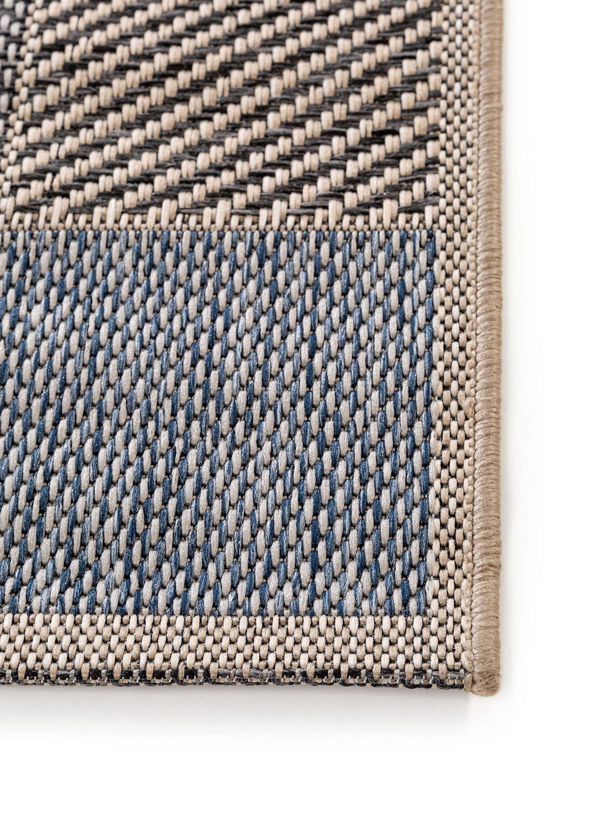 OUTDOORLÄUFER River Blau 67x240 cm - Blau, Textil (67/1cm) - KUNSTLOFT