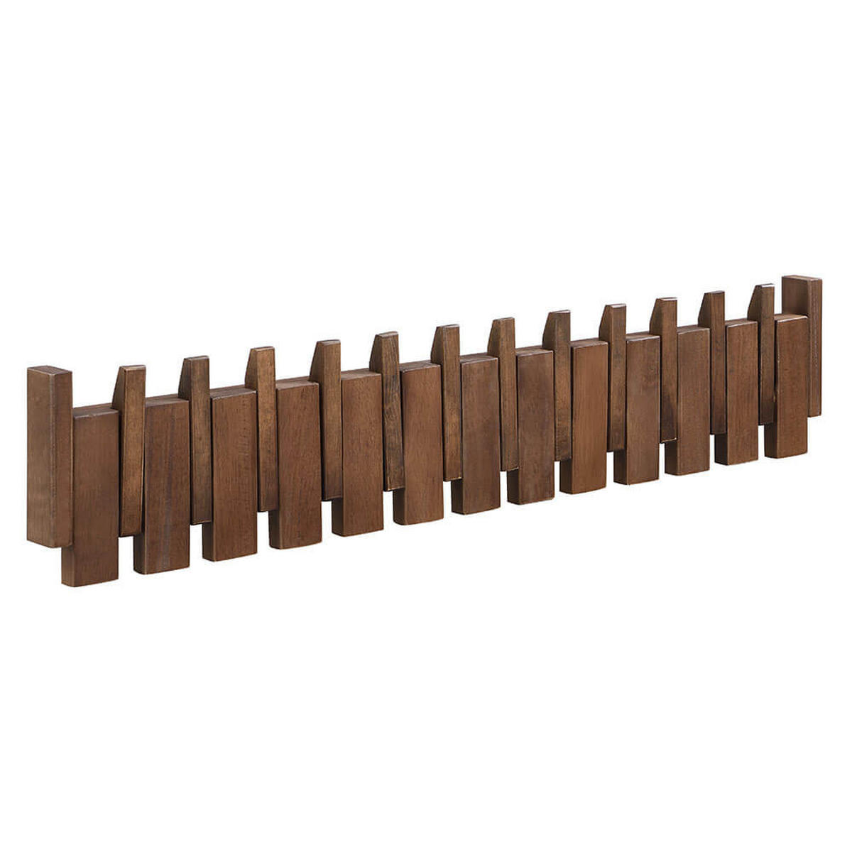 GARDEROBENLEISTE PORTE Nussbraun - 80 x 15 cm - Dunkelbraun, Holz (80/15/3.5cm) - Home Deluxe
