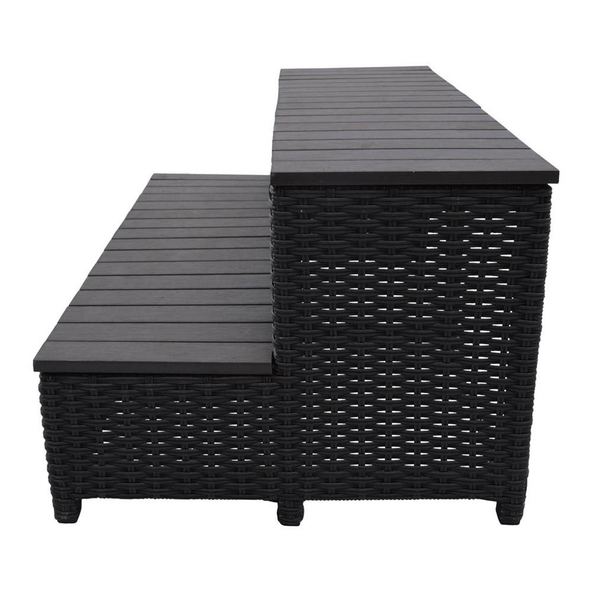WHIRLPOOL TREPPE Rattan Treppe - Braun, Naturmaterialien (85/43/56cm) - Canadian Spa Company