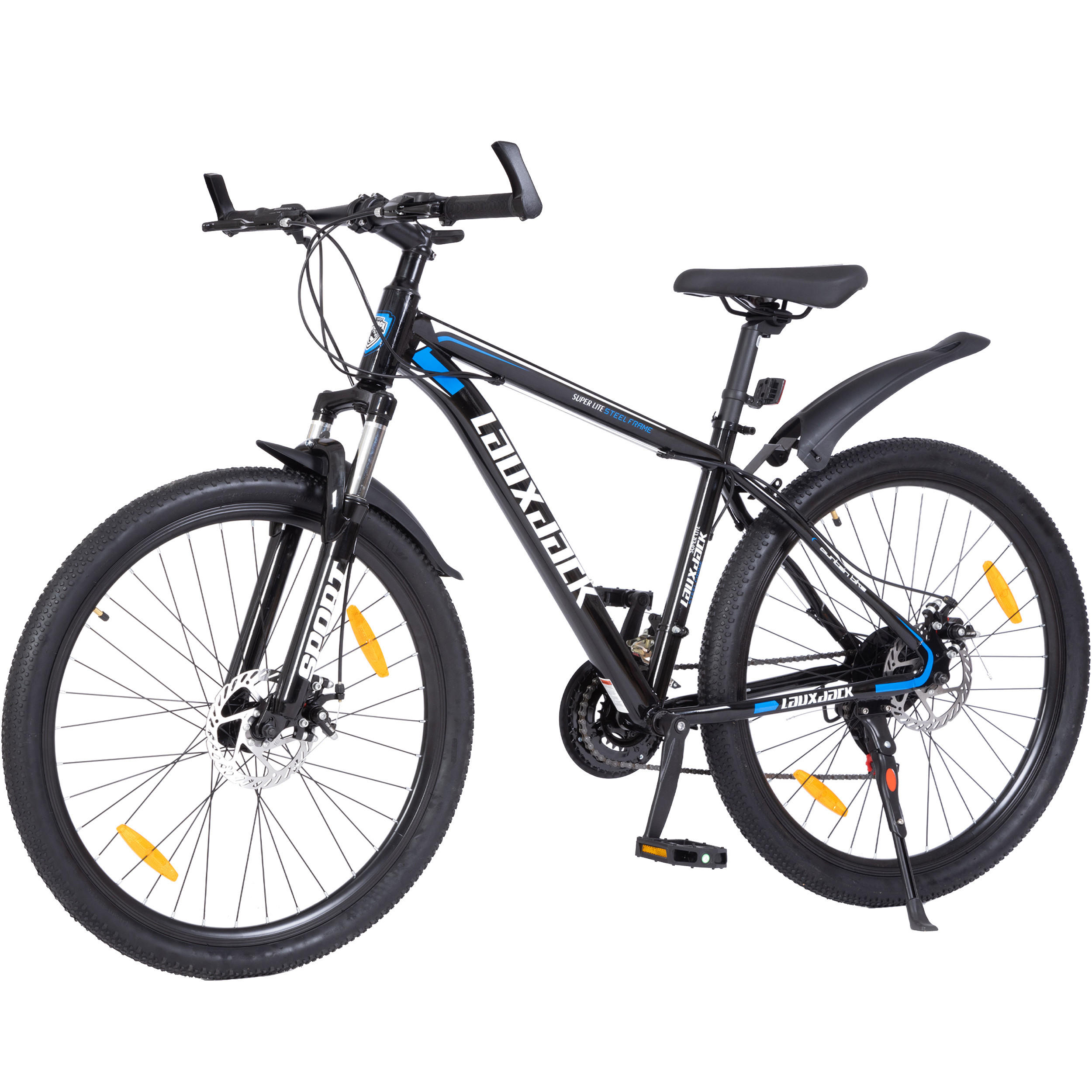 MOUNTAINBIKE 26 Zoll Blau – 21-Gang-Schaltung – Scheibenbremsen – Stahlrahmen - Blau, Metall (100cm) - Oxeza