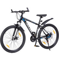 MOUNTAINBIKE 26 Zoll Blau – 21-Gang-Schaltung – Scheibenbremsen – Stahlrahmen - Blau, Metall (100cm) - Oxeza