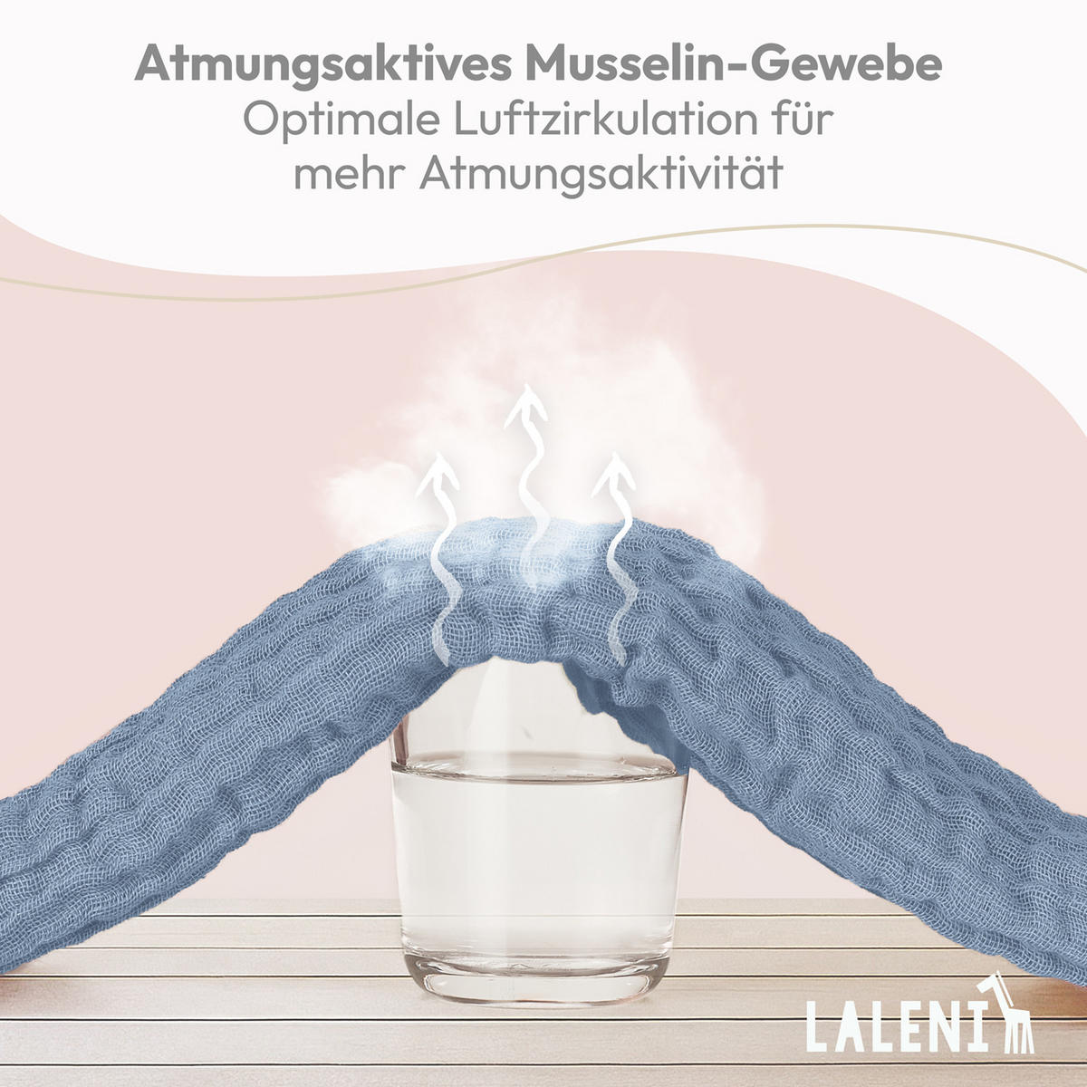 SPUCKTÜCHER 70/70 cm, 100% Baumwolle für Babys, Hellblau, 10er-Set - Hellblau, Textil (70/70cm) - Laleni