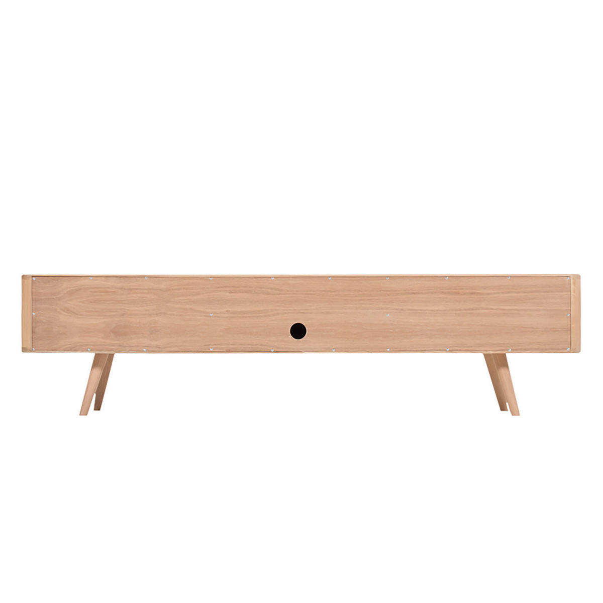 TV-LOWBOARD - Wildeiche teilmassiv - Wildeiche, Holzwerkstoff (180/45/42cm) - home24