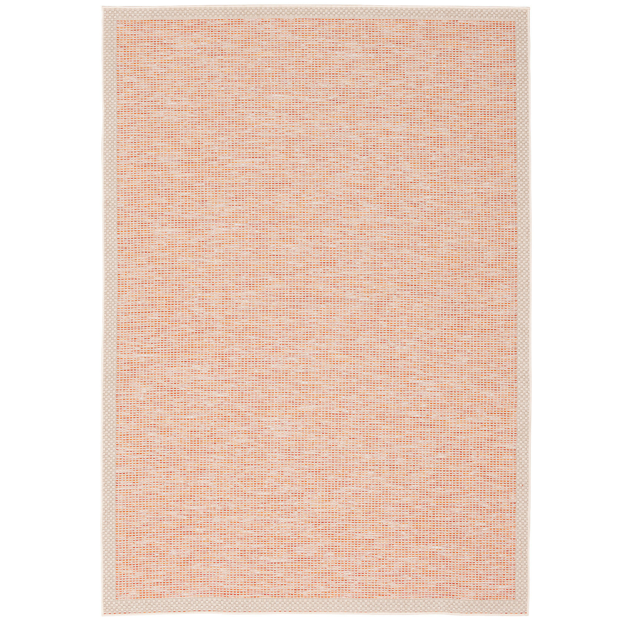 IN & OUTDOOR TEPPICH FLACHGEWEBE OTTAWA BORDÜRE - Terra cotta, Textil (140/200cm) - Pergamon