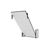 SCHRANKBETT Morphy Studio Modulares SizeFlex- und TypeFlex-System - 100x200, Vertikal - Schwarz, Metall (100/200cm) - WallBedKing