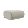 POUF Samt Stoff Creme - Perlmutt/Creme, Kunststoff/Textil (94/40/89cm) - Makamii