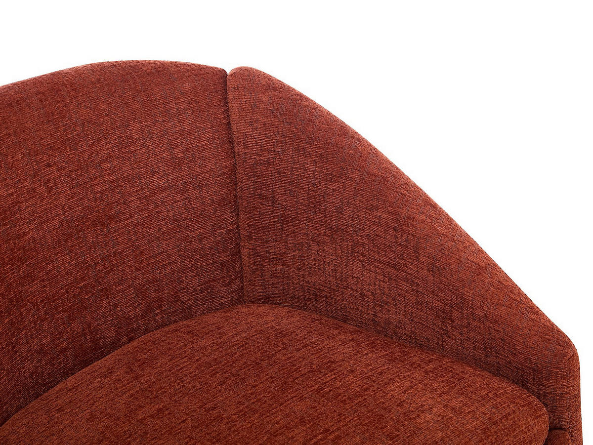 SESSEL mit gerader Rückenlehne - 1 Person - Stoff - Terracotta - - Terracotta, Textil (70/73/68cm) - Vente-Unique
