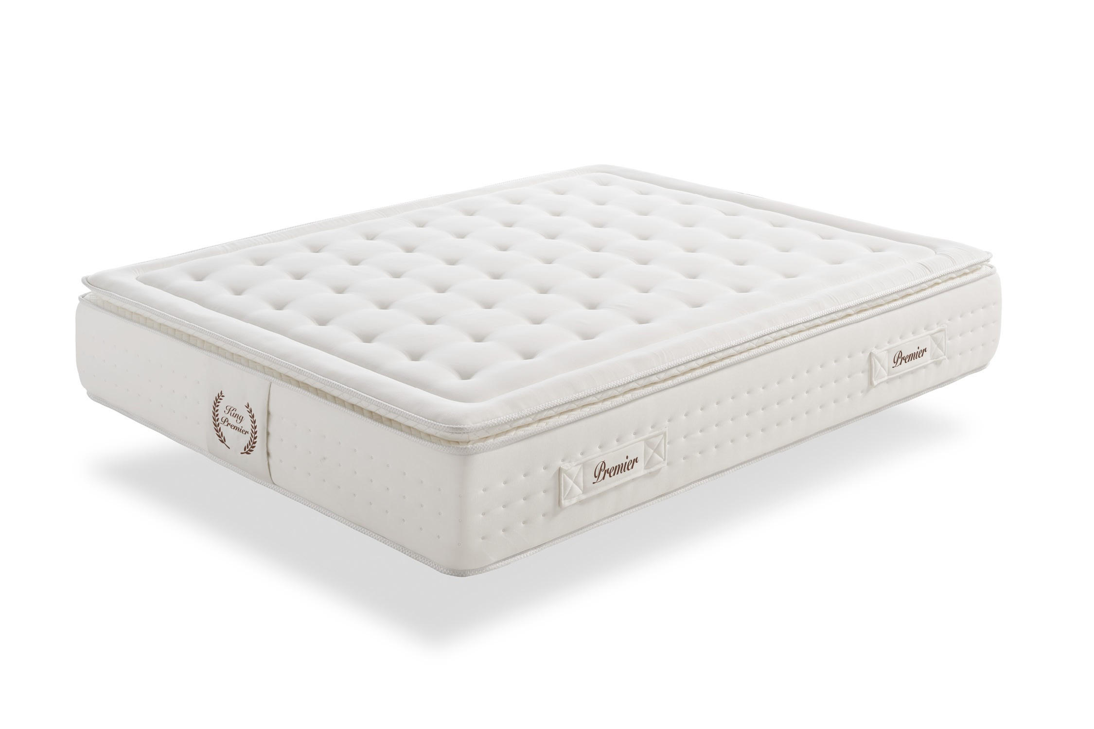 MATRATZE King Premier Spring - 160X200 cm - Weiß, Textil (160/200cm) - Moonia