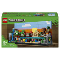 KLEMMBAUSTEINE Minecraft Mini-Biome - Grün, Kunststoff (19.1/9.1/35.4cm) - Lego