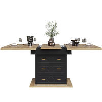 ESSTISCH 110/140/80/75 cm in Natur mit Ausziehfunktion und Stauraum - Naturfarben, Holzwerkstoff (110/80/75cm) - Flora Grace