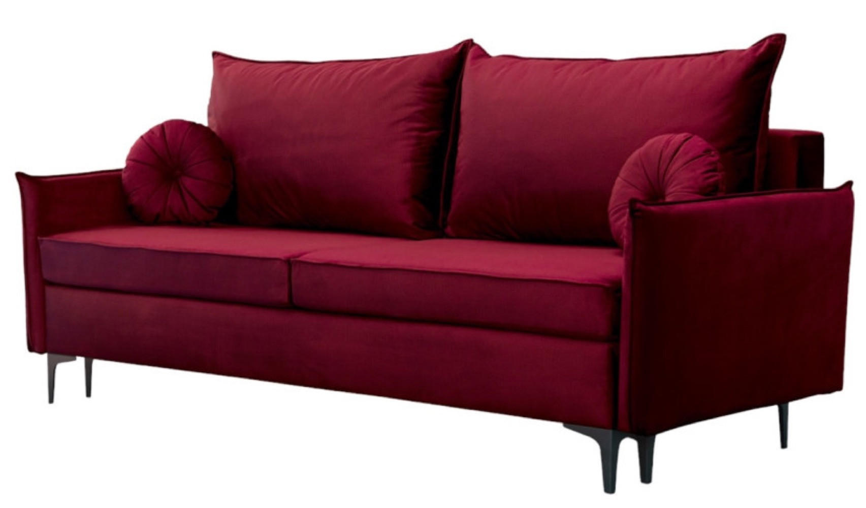 SOFA Rot LEA Mit Schlaffunktion - Rot, Textil (215/96/94cm) - Sepro Meble