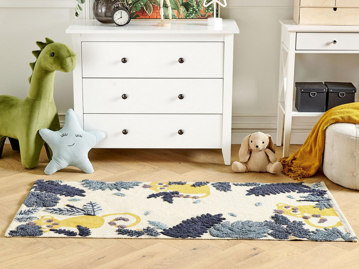 KINDERTEPPICH Naibos 150/80 cm - Multicolor, Textil (80/150cm) - Beliani