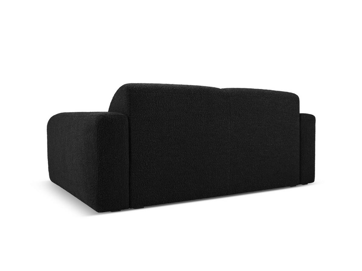 SOFA Molino aus Boucle schwarz 2 Sitzplätze - Schwarz, Textil (95/72/170cm) - Micadoni