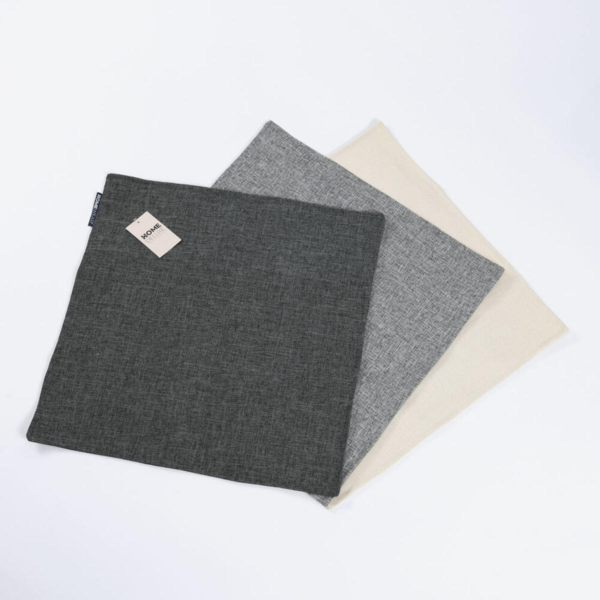 KISSENBEZUG CHARM - Beige, mit Kissenfüllung - Beige, Kunststoff (50/50cm) - Home Deluxe