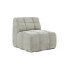 SOFAELEMENT Samt Stoff Grau - Hellgrau/Schwarz, Holzwerkstoff/Kunststoff (75/77/90cm) - Makamii