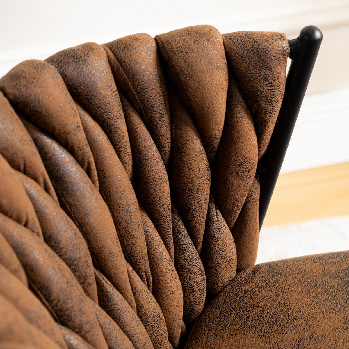 ESSZIMMERSTUHL 6er Set Stoff Beige und Suede - Multicolor, Textil (44.5/77/46cm) - Meubles Cosy