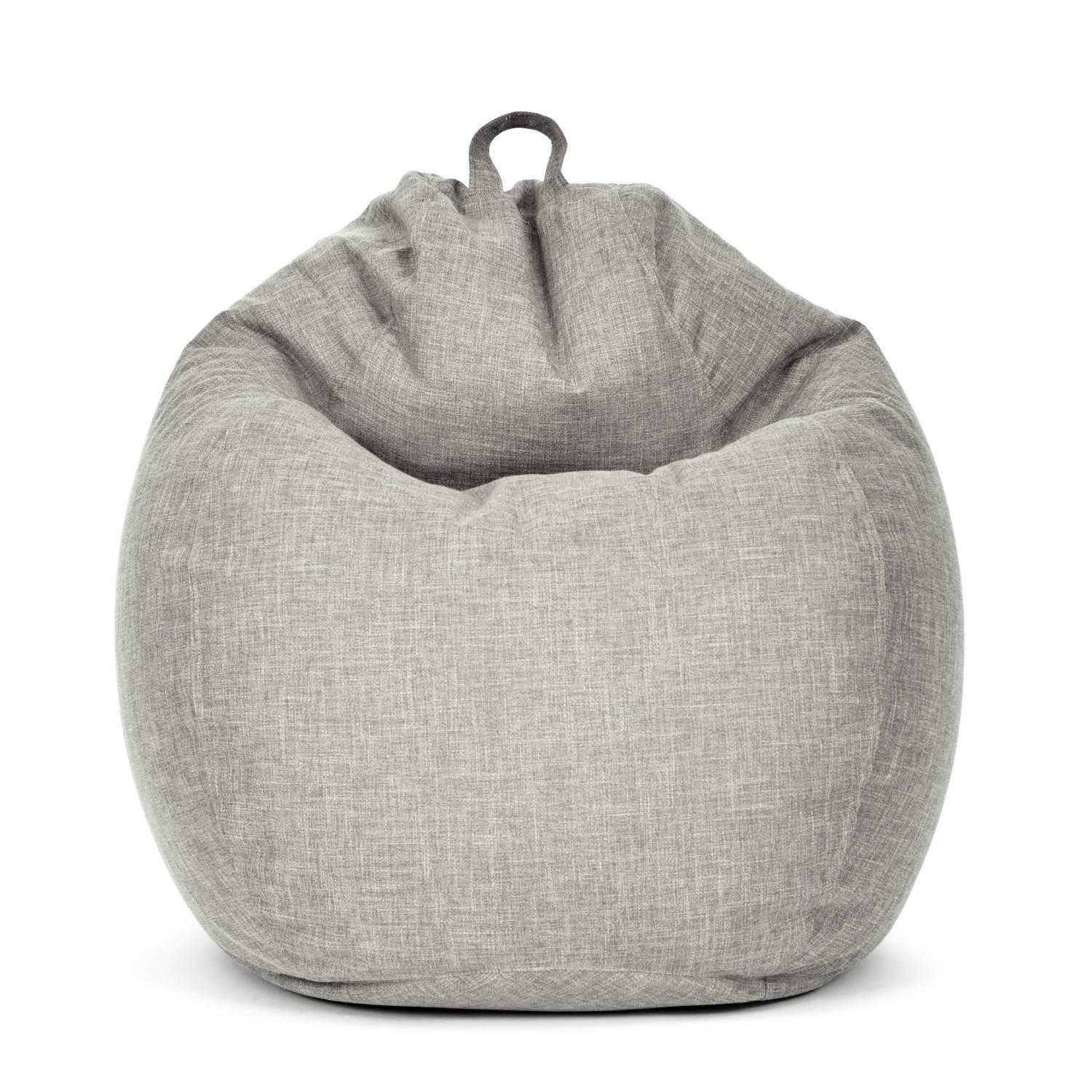 SITZSACK Indoor "Home Linen" - 200 Liter - Grau, Textil (80/90/50cm) - Green Bean