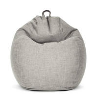 SITZSACK Indoor "Home Linen" - 300 Liter - Grau, Textil (100/120/50cm) - Green Bean