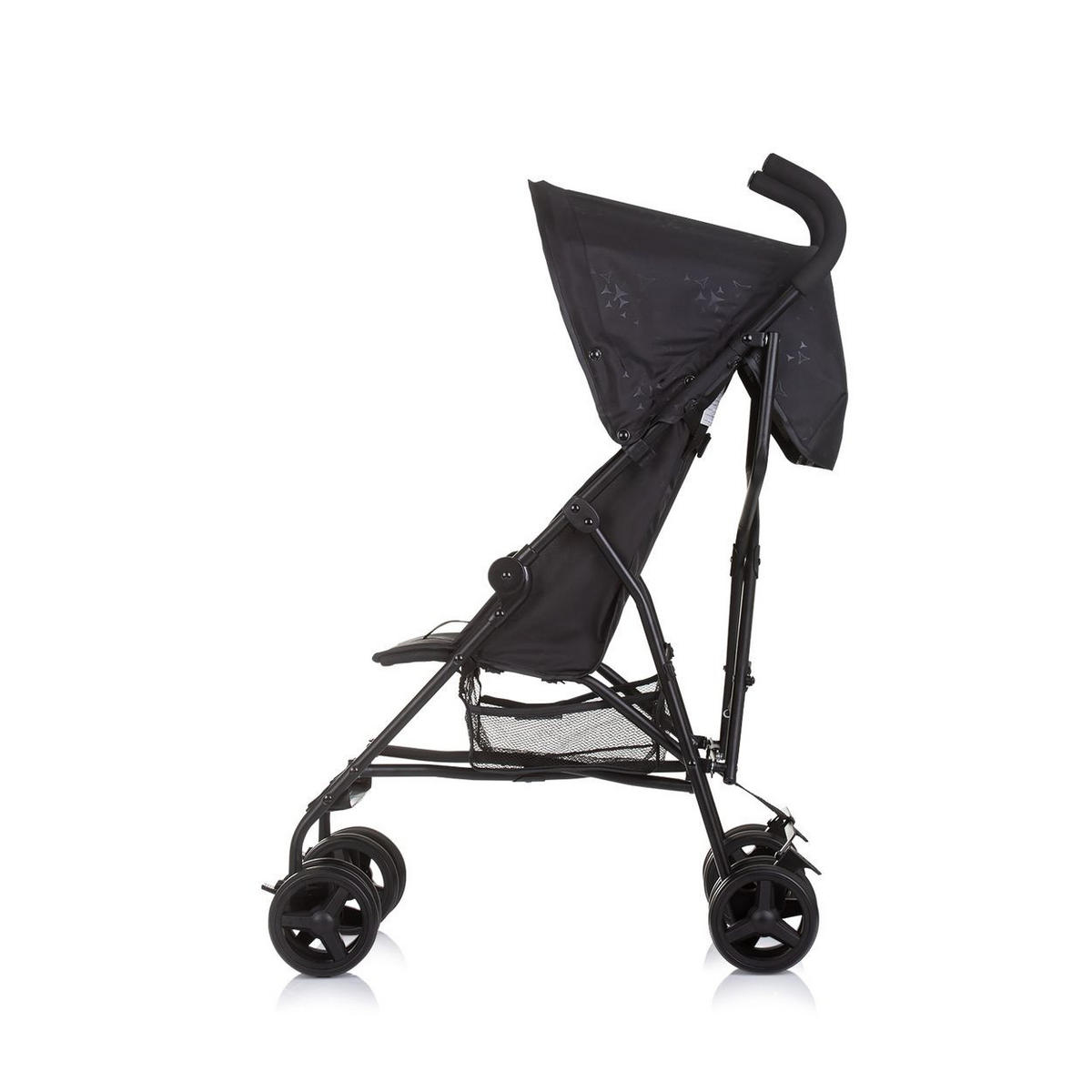 BUGGY Point schwarz 5-Punkt-Gurt, Rückenlehne verstellbar, Korb - Schwarz, Metall (66/46/100cm) - Chipolino