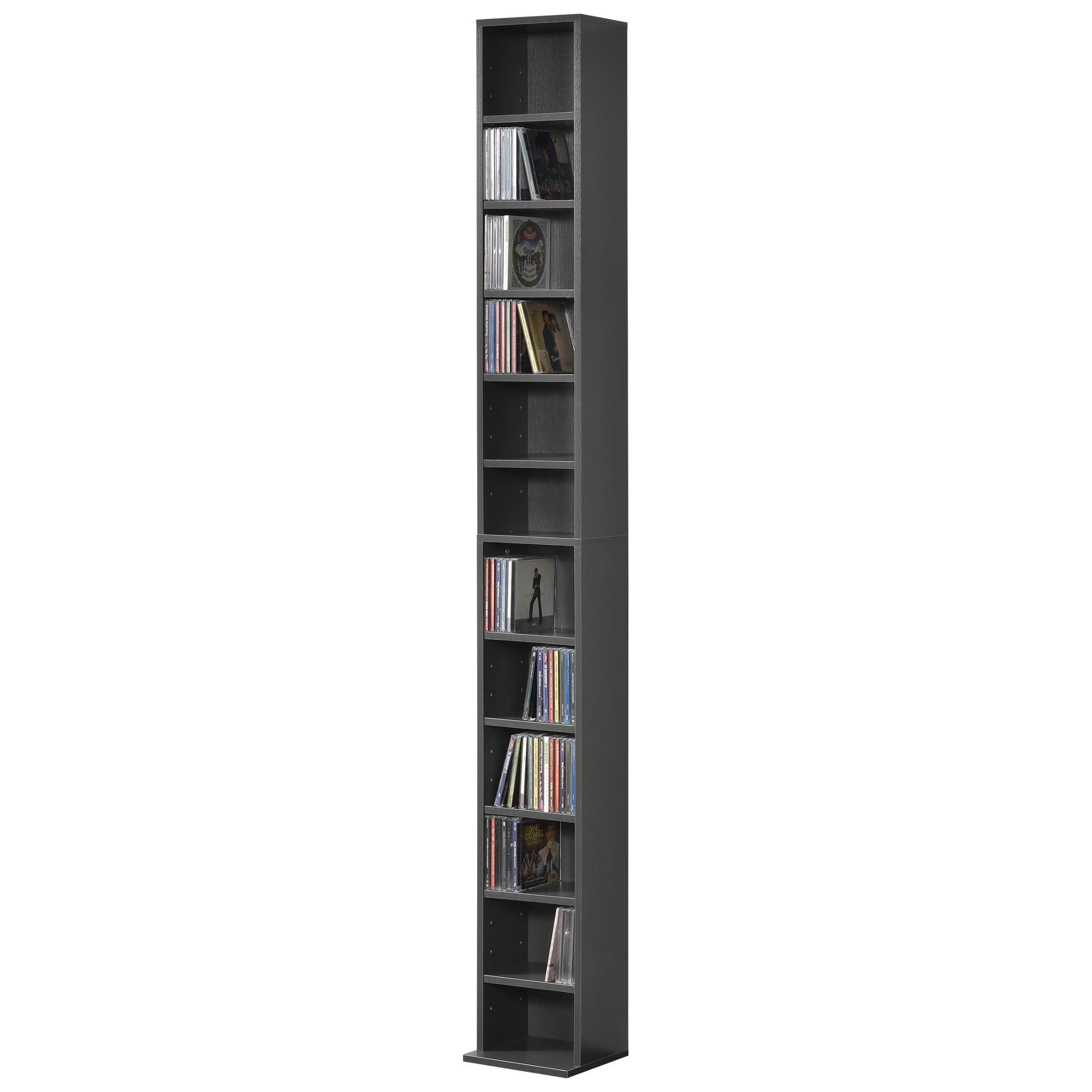 CD-REGAL Høyset - Dunkelgrau, Holzwerkstoff (20/175/20cm) - [en.casa]