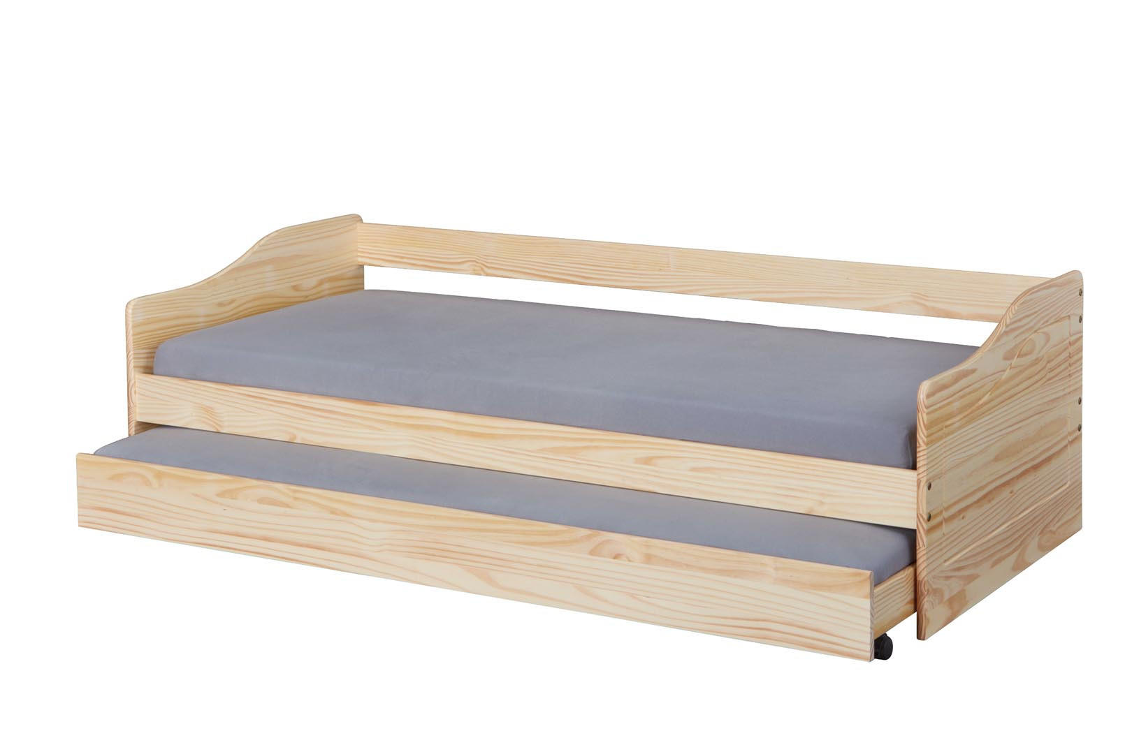 BETT Holz - Naturfarben, Holz (90/200cm) - ebuy24