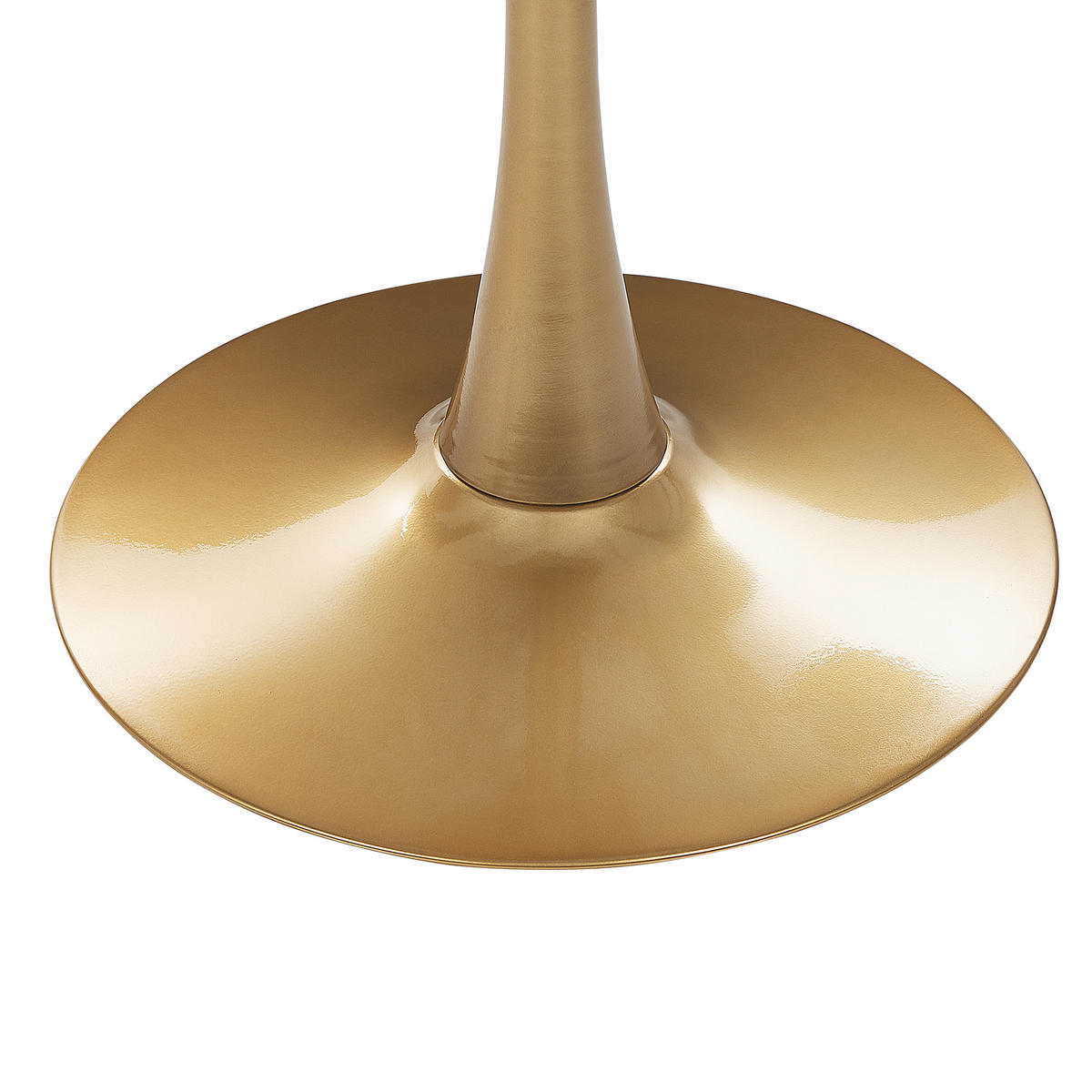 ESSTISCH 90/90/74 cm Marmor Rund Boca - Weiß, Holzwerkstoff (90/90/74cm) - Beliani