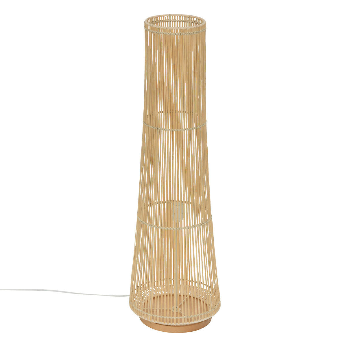 RATTANLAMPE Mahe 100 cm - Braun, Naturmaterialien (30.5/30.5/100cm) - Atmosphera Createur d´interieur