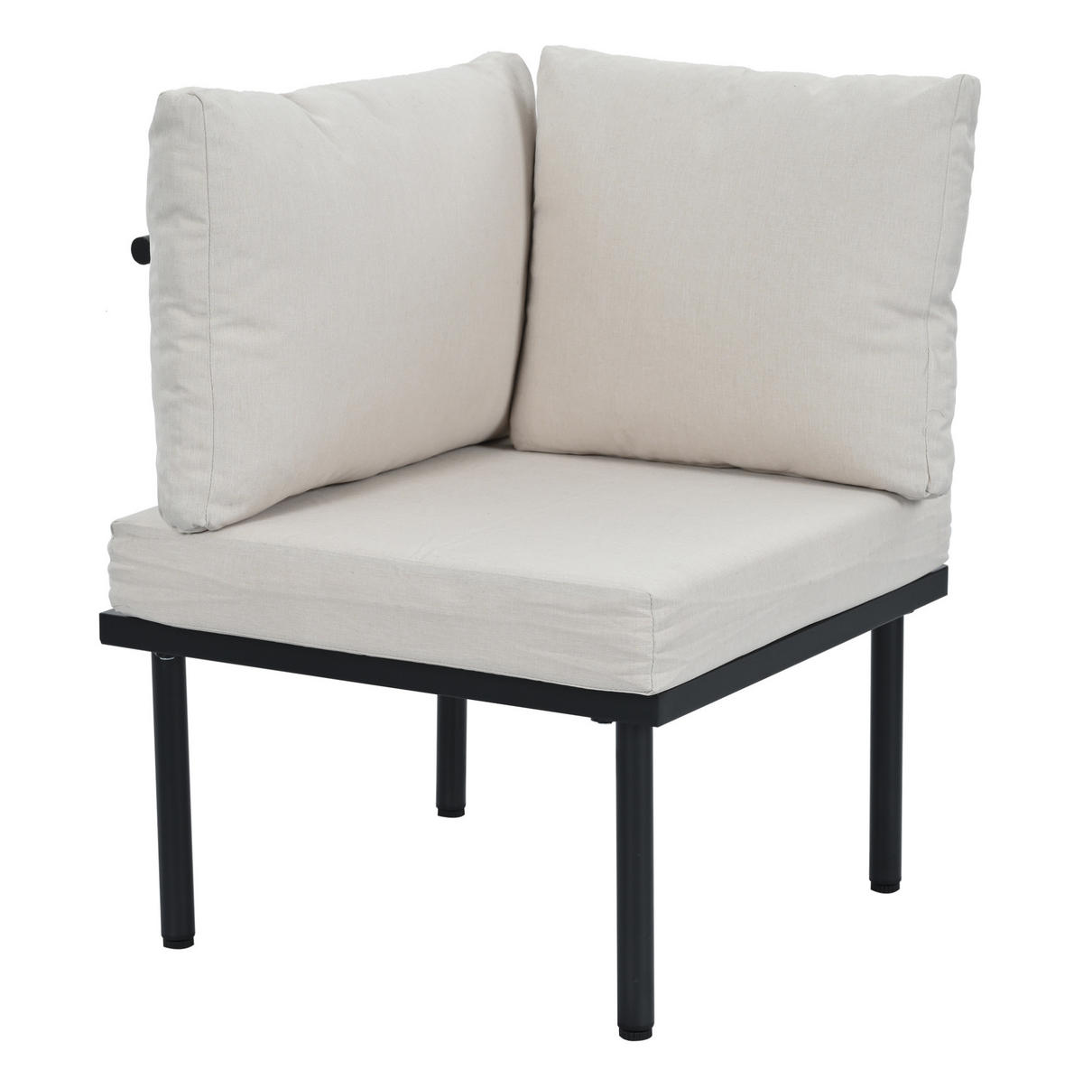 GARTENSET 231x174x66cm beige aus Stahl und Olefin, verstellbar - Beige, Metall - Modfu