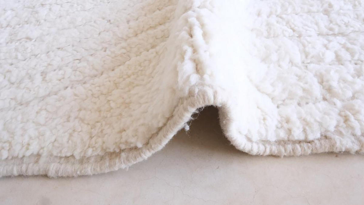 BERBERTEPPICH aus reiner Wolle 240x 256 cm - Weiß, Naturmaterialien (240/256cm) - AFK Living