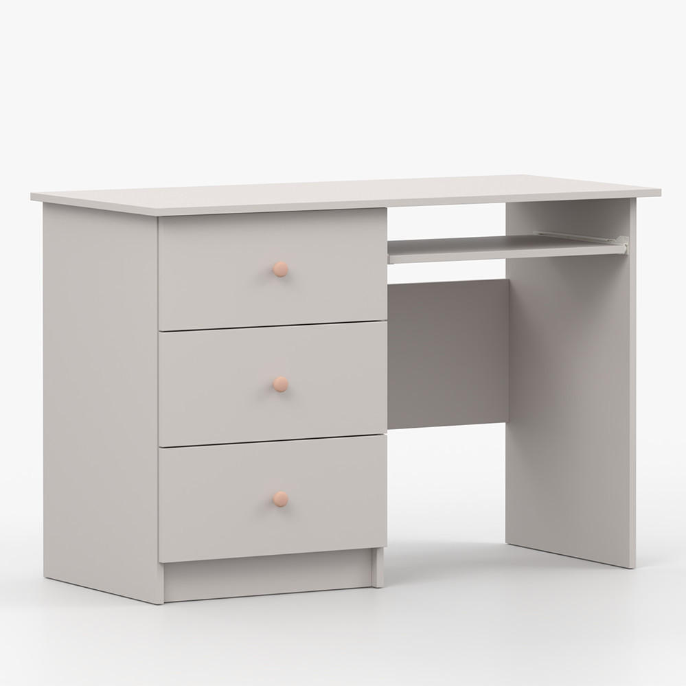 imoebel24 Schreibtisch Kaschmir, Rosa 115x77x53 cm