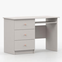 SCHREIBTISCH OLAF I 115/77/53cm Kaschmir, Griff Rosa - Kaschmir/Rosa, Holzwerkstoff/Metall (115/77/53cm) - imoebel24