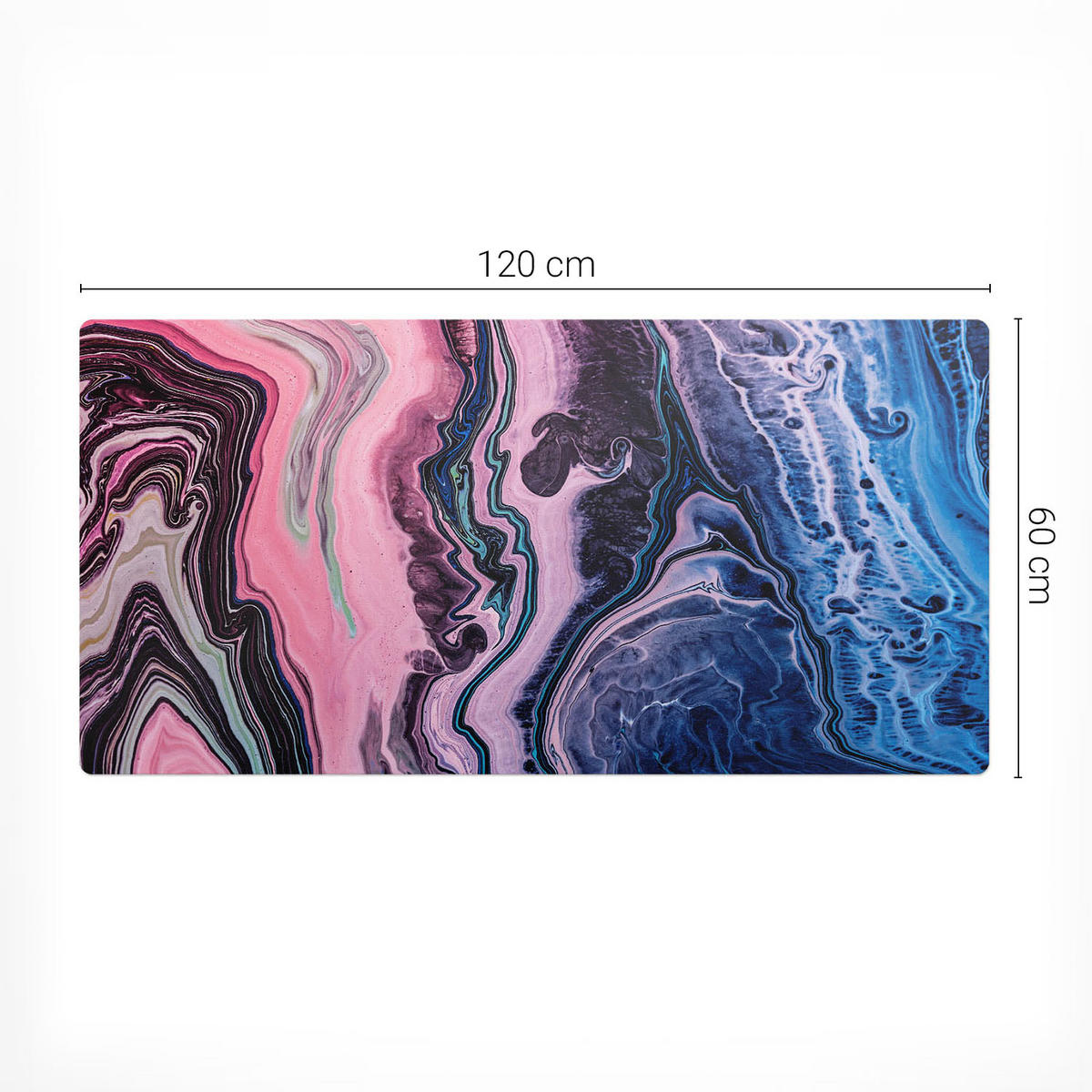 SCHREIBTISCHUNTERLAGE 120x60 cm Rosa - Rosa, Kunststoff (1.6/120/60cm) - Wallfluent