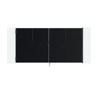 STAHLFLÜGELTOR Nali Mattschwarz 3,5m H.180cm - Schwarz, Metall (343/180cm) - Casanoov
