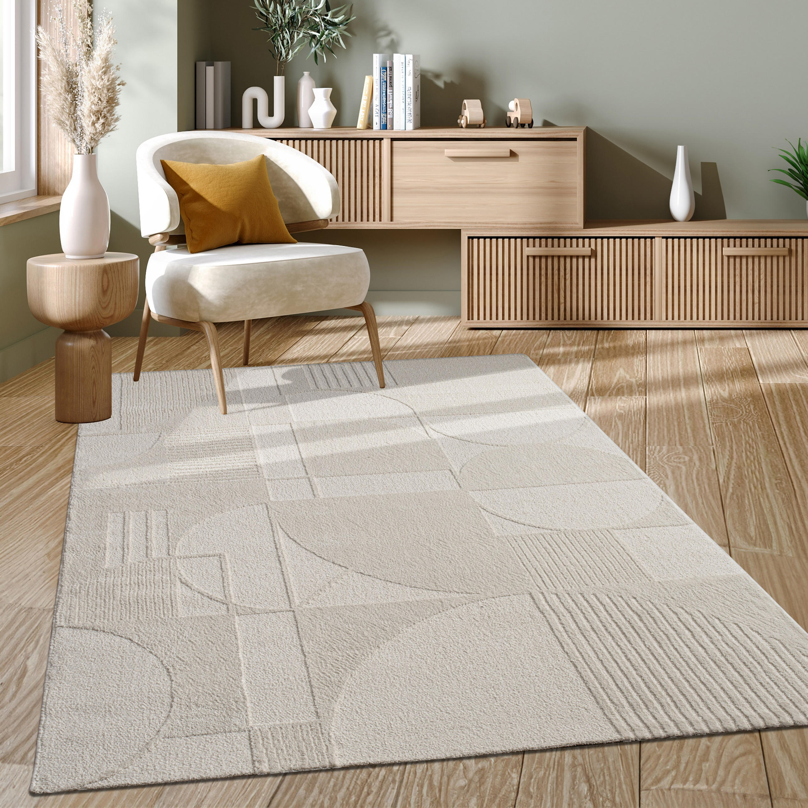 KURZFLORTEPPICH 240/340 cm Samos 941 - Creme, Textil (240/340cm) - Paco Home