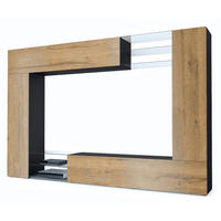 WOHNWAND Mirage Front in Eiche Natur - Eichefarben, Holzwerkstoff (262/182.5/39cm) - Vladon