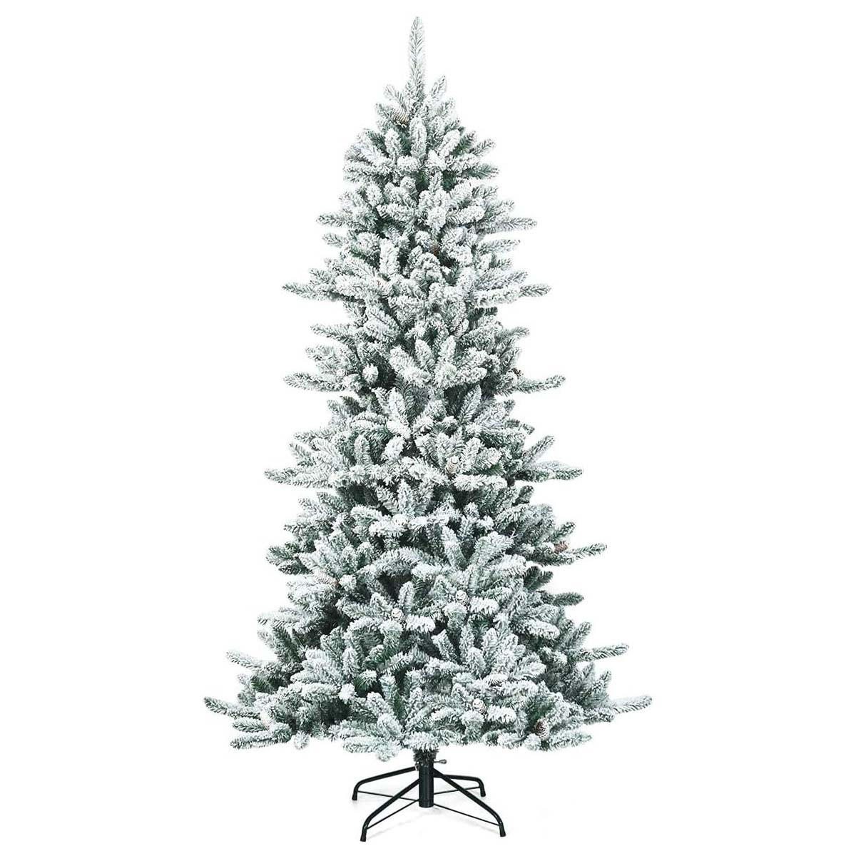 WEIHNACHTSBAUM 210CM Weiß - Weiß, Kunststoff (210cm) - COSTWAY