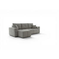 ECKSOFA Denise Mit Schlaffunktion - Grau, Holzwerkstoff/Textil (250/148cm) - Fun Möbel