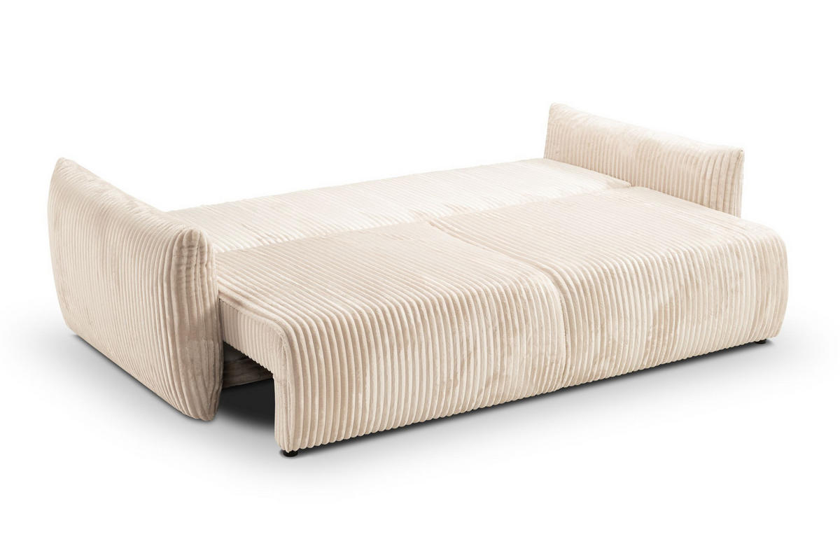 SOFA Hallora - Weiß (Tilia 01) - Weiß, Holzwerkstoff (240/88/108cm) - Möblo