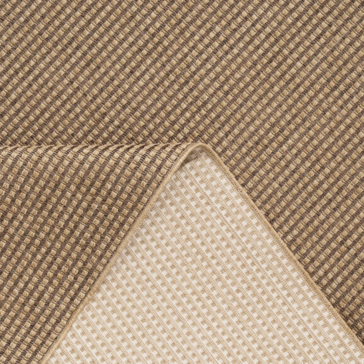 WAREGEM 628 BEIGE 160D - Beige, Kunststoff (160/160cm) - Paco Home