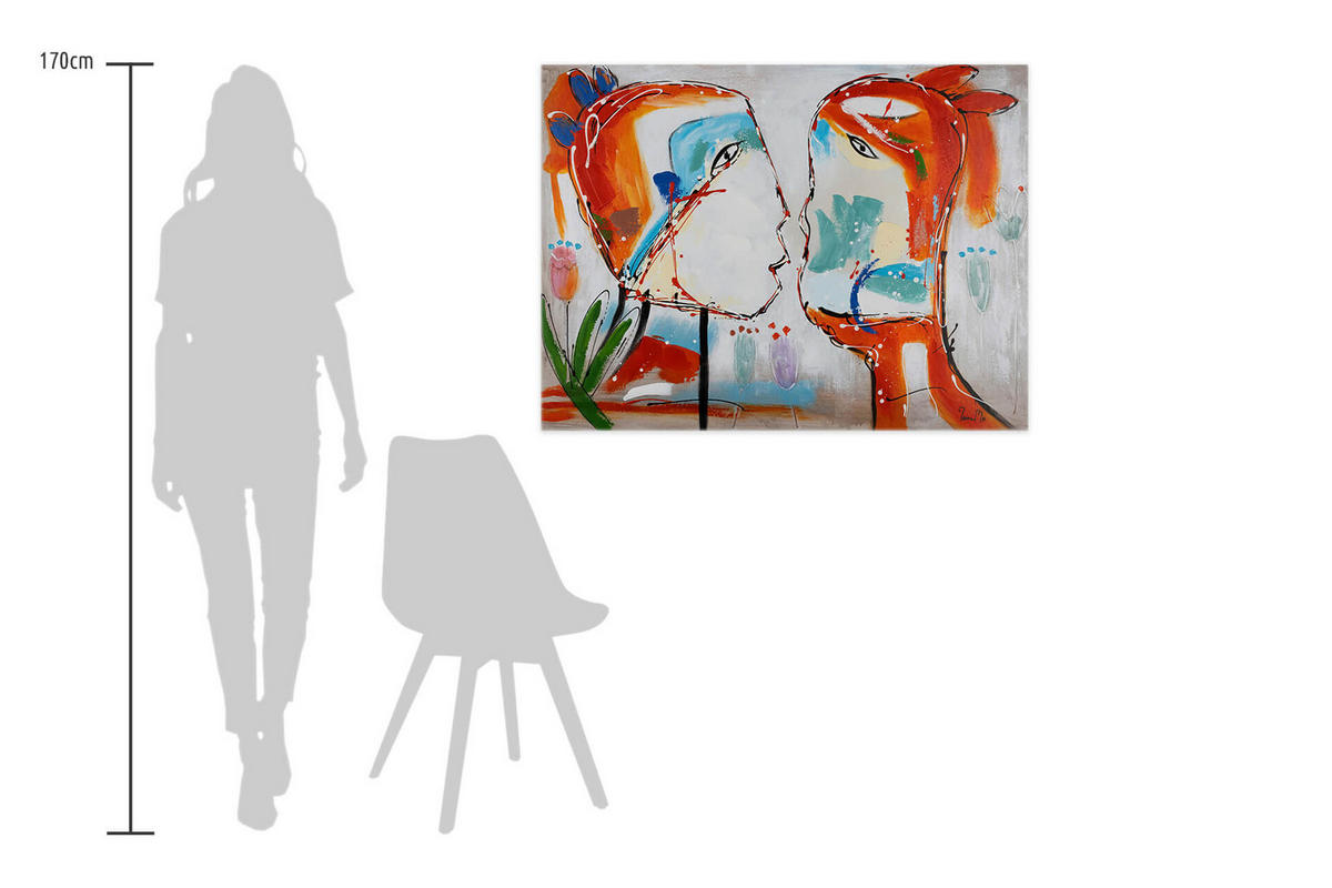 ÖLGEMÄLDE 100/75 cm - Multicolor, Holz/Textil (100/75cm) - KUNSTLOFT