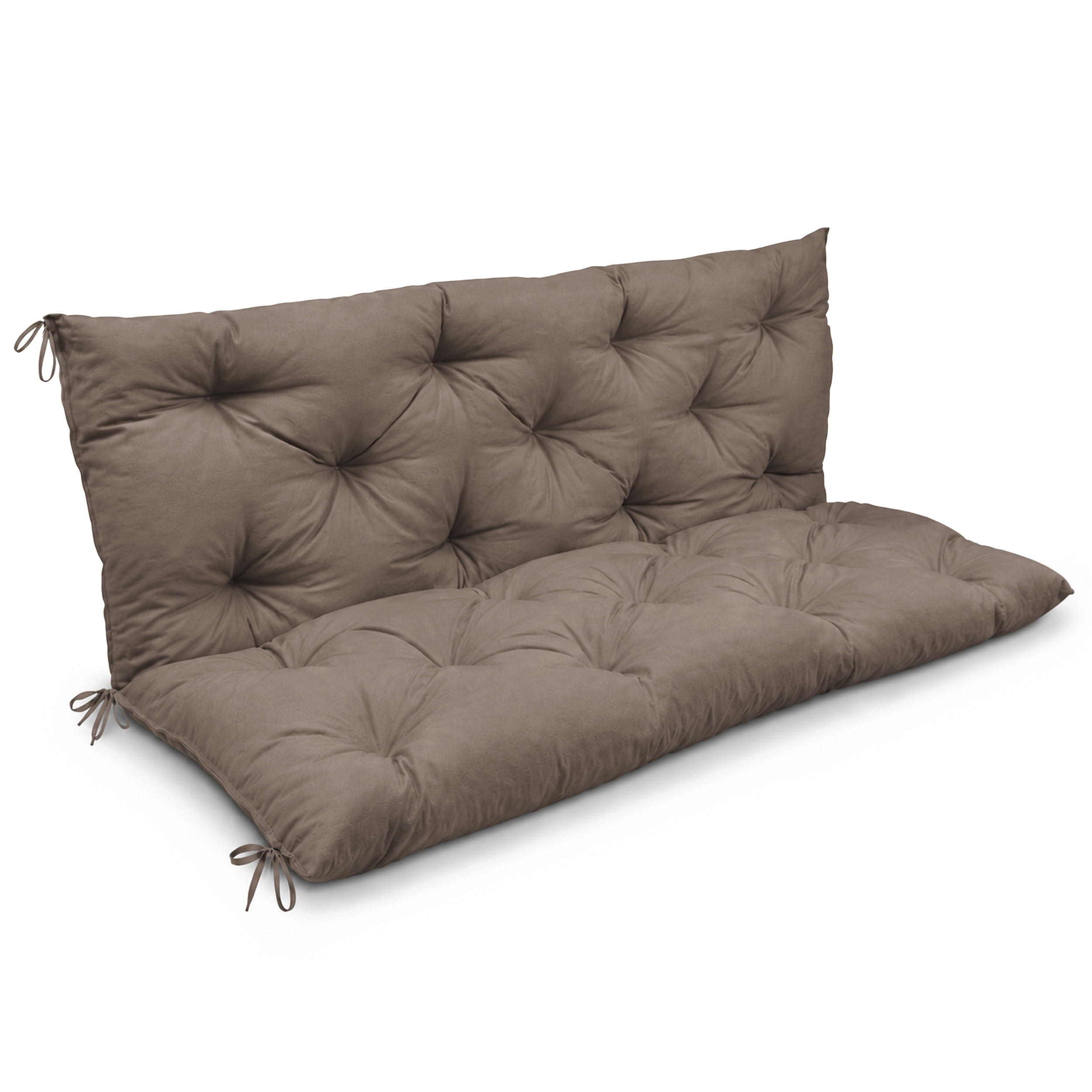 BANKAUFLAGE Flair BR 100x50cm Taupe - Taupe, Textil (50/100cm) - Beautissu 