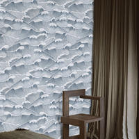 TAPETE Meer aus echtem Papier, 200x280cm, 8 Bögen - Blau, Papier (200/280cm) - WALLPAPERS4BEGINNERS
