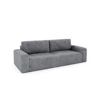SCHLAFSOFA 4-Sitzer Cord Grau - Grau, Textil (244/70/102cm) - Furnisell