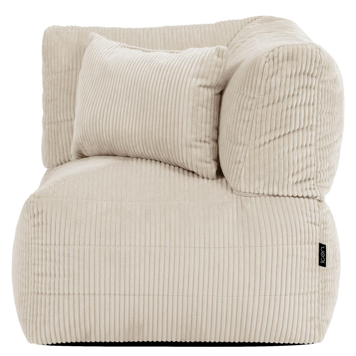 SITZSACK-ECKSOFA Noa modular Cord - Beige, Textil (78/70/78cm) - icon