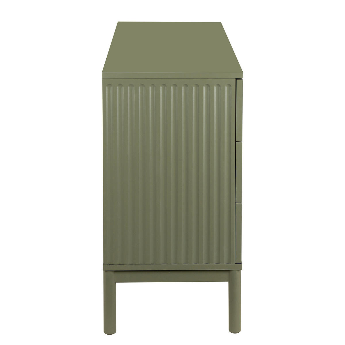 KOMMODE - Olivgrün, Holz/Holzwerkstoff (120/80/40cm) - home24