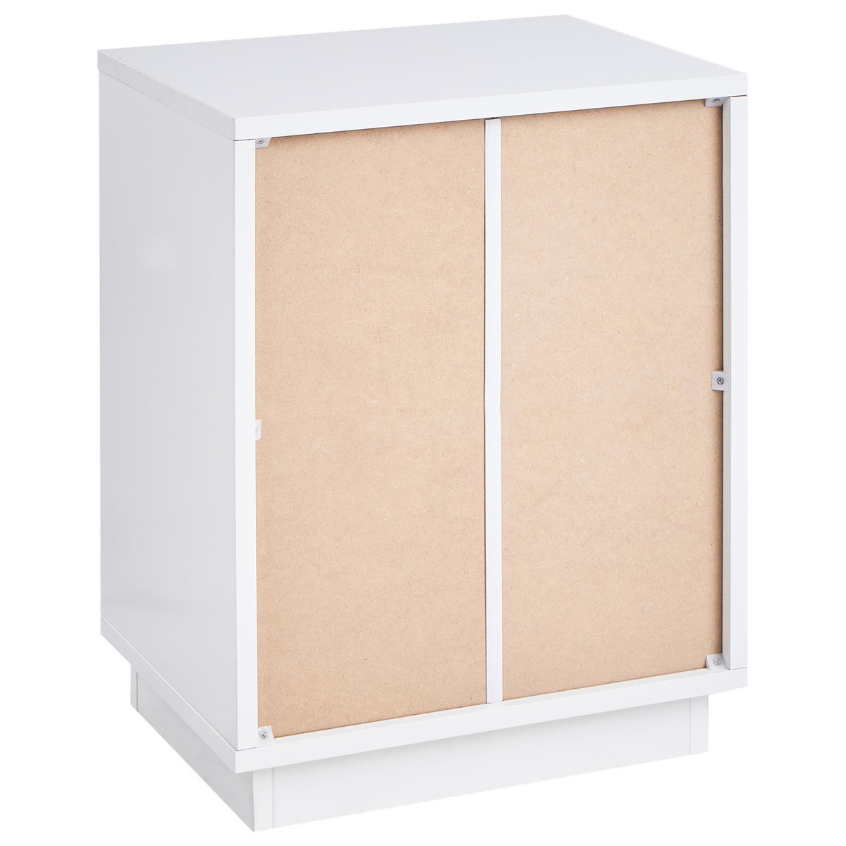 NACHTTISCH Weiß Summerville - Weiß, Holzwerkstoff (40/50/30cm) - Beliani