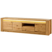 TV-BOARD Wildeiche 193x40x53 natur geölt KENT #133 - Naturfarben, Holz (193/53/40cm) - Massivmoebel24